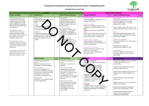 Learning Areas Curriculum Tracking Sheet Level 2 - PDF Download